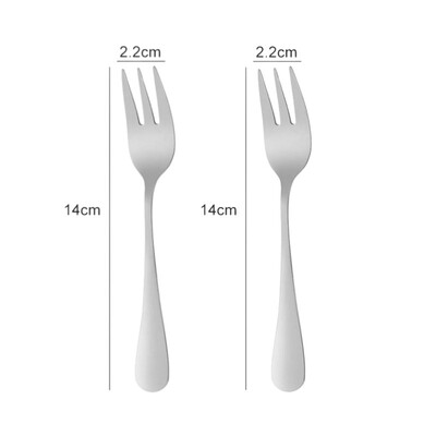 1/2/3 τεμ. από ανοξείδωτο ατσάλι Σετ πιρουνιού για καφέ Πιρούνι φρούτων Πιρούνι για κέικ παγωτό Πιρούνι επιδόρπιο για παιδικό σπίτι για πάρτι Επιτραπέζιο σκεύος κουζίνας