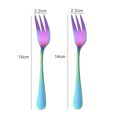 1/2/3 τεμ. από ανοξείδωτο ατσάλι Σετ πιρουνιού για καφέ Πιρούνι φρούτων Πιρούνι για κέικ παγωτό Πιρούνι επιδόρπιο για παιδικό σπίτι για πάρτι Επιτραπέζιο σκεύος κουζίνας