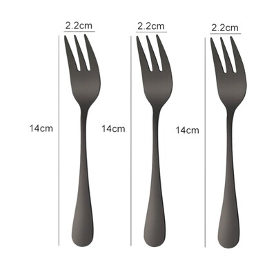 1/2/3 τεμ. από ανοξείδωτο ατσάλι Σετ πιρουνιού για καφέ Πιρούνι φρούτων Πιρούνι για κέικ παγωτό Πιρούνι επιδόρπιο για παιδικό σπίτι για πάρτι Επιτραπέζιο σκεύος κουζίνας