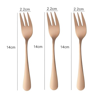 1/2/3 τεμ. από ανοξείδωτο ατσάλι Σετ πιρουνιού για καφέ Πιρούνι φρούτων Πιρούνι για κέικ παγωτό Πιρούνι επιδόρπιο για παιδικό σπίτι για πάρτι Επιτραπέζιο σκεύος κουζίνας