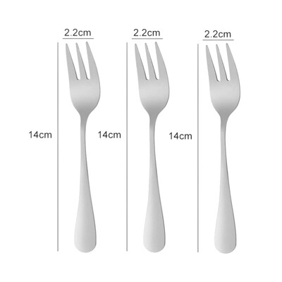 1/2/3 τεμ. από ανοξείδωτο ατσάλι Σετ πιρουνιού για καφέ Πιρούνι φρούτων Πιρούνι για κέικ παγωτό Πιρούνι επιδόρπιο για παιδικό σπίτι για πάρτι Επιτραπέζιο σκεύος κουζίνας