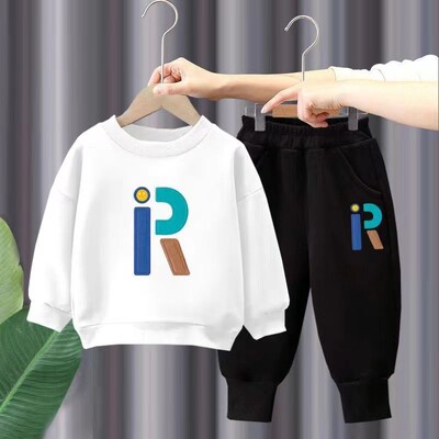 Őszi baba lány ruha szett betűvel nyomtatott pulóver pulóver felső és nadrág alsó 2 darab öltöny gyerek gyerek fiú tréningruha