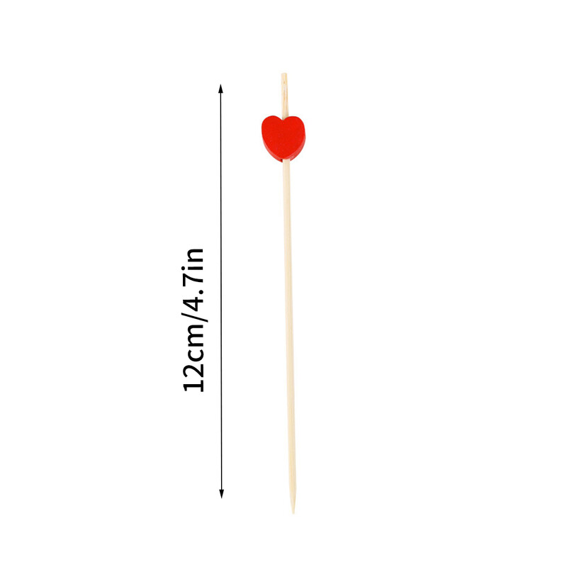 100 de bucăți de dragoste, bețișoare de bambus cu fructe, salată de fructe, furculițe pentru gustare, frigărui, decorațiuni pentru nunta și ziua de naștere