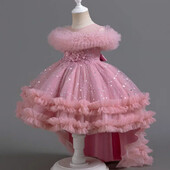 Modes puķu meiteņu kleitas kāzām Mežģīņu kleitas bērniem bez piedurknēm Meiteņu vasaras bērnu kleitas meiteņu ballītēm no 3 līdz 12 gadiem