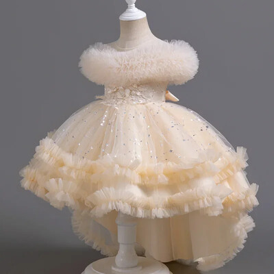 Modes puķu meiteņu kleitas kāzām Mežģīņu kleitas bērniem bez piedurknēm Meiteņu vasaras bērnu kleitas meiteņu ballītēm no 3 līdz 12 gadiem