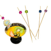 Κοκτέιλ μπαστούνια 100 μετρήσεις Οδοντογλυφίδες Προμήθειες για πάρτι Frill Finger Food Φρούτα σάντουιτς τσιμπήματα