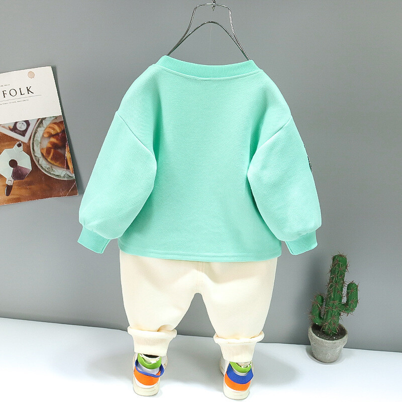 Nauja pavasario rudens mada Kūdikių berniukų Drabužiai Vaikams Mieli Mergaičių marškinėliai Kelnės, 2 vnt.