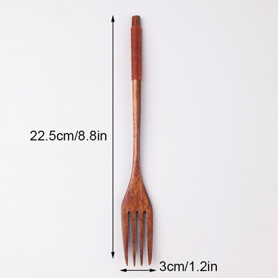 Ξύλινο σετ πιρουνιού κουταλιού ιαπωνικού στυλ Φορητό Μπαμπού Εργαλεία Μαγειρικής Κουζίνας Μόδα επιτραπέζια σκεύη Ξύλινο σετ επαναχρησιμοποιήσιμα βραδινά