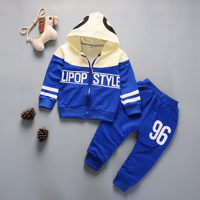 Nova jesenska novorođenčad Odjeća za djevojčice Odjeća za bebe Dječje dječake Jakna s kapuljačom Hlače 2 kom/kompleta Sportska odjeća za dojenčad Dječje trenirke