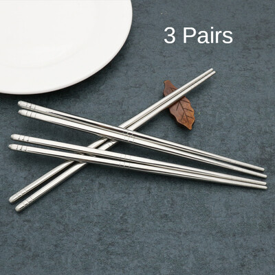 2-5 ζεύγη chopsticks 304 από ανοξείδωτο ατσάλι, αντιολισθητικά μεταλλικά ραβδιά σούσι, κορεάτικα ιαπωνικά φαγητά κινέζικα ξυλάκια