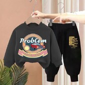 Φθινοπωρινά Παιδικά Ρούχα για αγόρια Παιδικά Κοριτσίστικα Αυτοκίνητο Φούτερ πουλόβερ Τοπ και Παντελόνι Κοστούμι 2 τεμαχίων Αθλητικά ρούχα Φόρμες