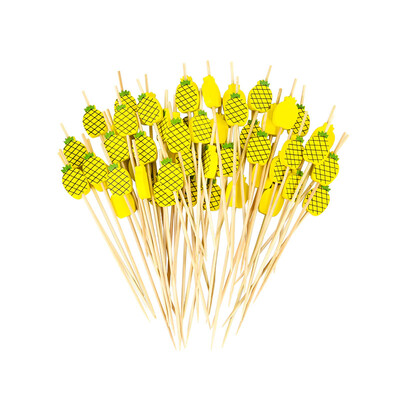 100 vnt kaktuso flamingo bambuko skewer Bar Desertinės salotos lazdelės bufetas Cupcake vaisių šakutės kokteilių dantų krapštukas vestuvių dekoravimui