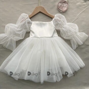 New Born Baby Girls Party Dress Toddler Girl Tulle Γαμήλιο φόρεμα γενεθλίων τελετής βάπτισης Κομψό φόρεμα πριγκίπισσας