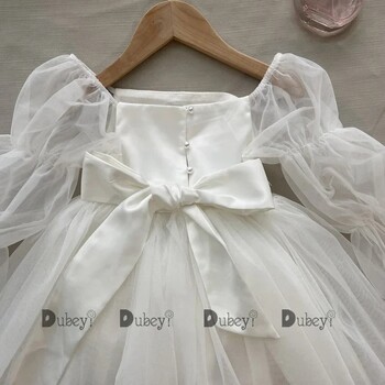 New Born Baby Girls Party Dress Toddler Girl Tulle Γαμήλιο φόρεμα γενεθλίων τελετής βάπτισης Κομψό φόρεμα πριγκίπισσας