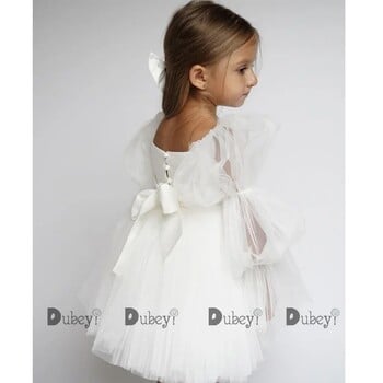 New Born Baby Girls Party Dress Toddler Girl Tulle Γαμήλιο φόρεμα γενεθλίων τελετής βάπτισης Κομψό φόρεμα πριγκίπισσας