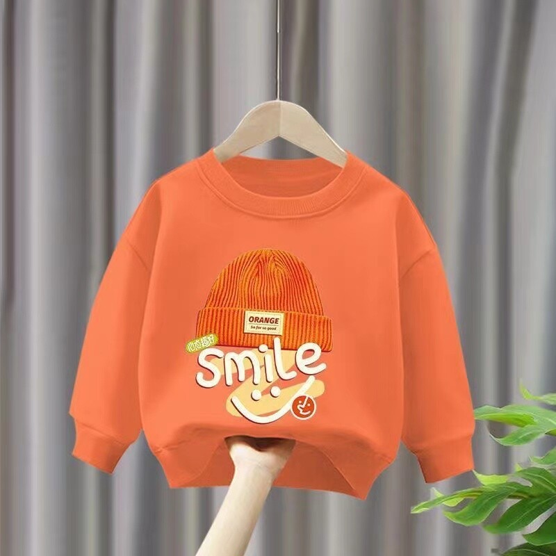 Rudens kūdikių mergaičių berniuko rūbų rinkinys Vaikiškas sportinis animacinis filmukas Šypsenos megztinis viršus ir kelnės užpakaliukas dviejų dalių kostiumas medvilninis sportinis kostiumas