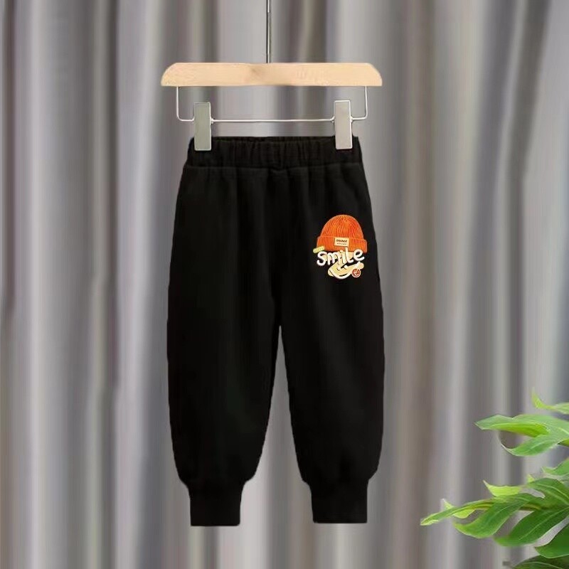 Rudens kūdikių mergaičių berniuko rūbų rinkinys Vaikiškas sportinis animacinis filmukas Šypsenos megztinis viršus ir kelnės užpakaliukas dviejų dalių kostiumas medvilninis sportinis kostiumas