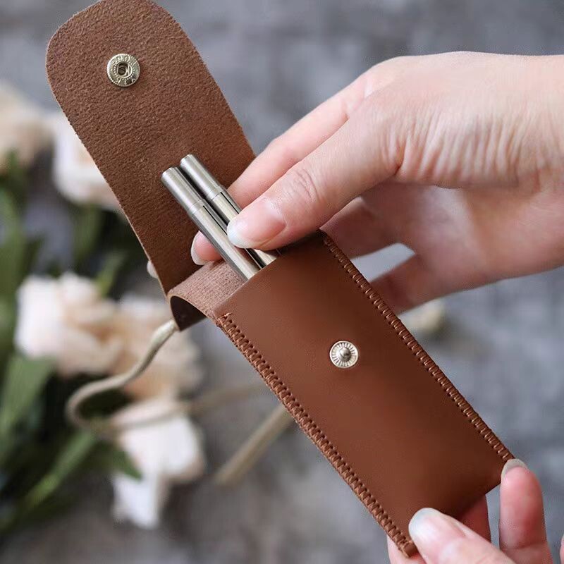 Ξύλινα πτυσσόμενα chopsticks Φορητά πτυσσόμενα chopsticks από ανοξείδωτο ατσάλι με θήκη για υπαίθριο κάμπινγκ σετ επιτραπέζια σκεύη ταξιδιού Δώρο