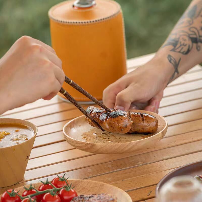 Ξύλινα πτυσσόμενα chopsticks Φορητά πτυσσόμενα chopsticks από ανοξείδωτο ατσάλι με θήκη για υπαίθριο κάμπινγκ σετ επιτραπέζια σκεύη ταξιδιού Δώρο