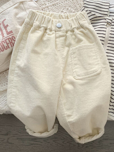 Αγόρι Κορεατικά Παιδικά Ρούχα Άνοιξη Φθινόπωρο Παιδικά Παντελόνια Κοτλέ Παντελόνια Αγόρια Μασίφ Παντελόνια Βρεφικά Κορίτσια Ρούχα για Εφήβους