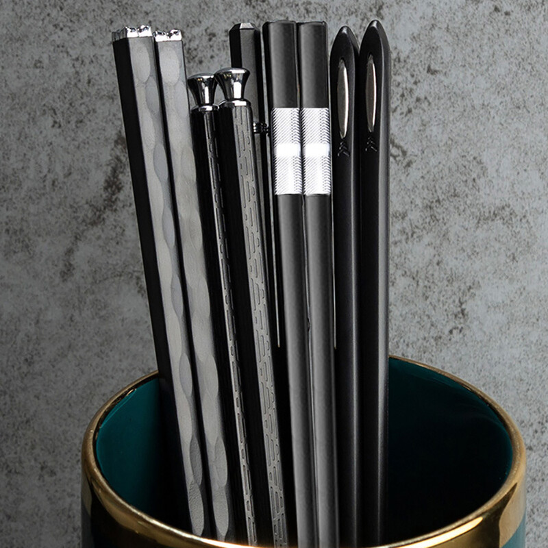 5 perechi de bețișoare japoneze anti-alunecare de înaltă calitate coreeană acasă, hotel, restaurant, bețișoare portabilă de alimente sănătoase pentru bețișoare de sushi