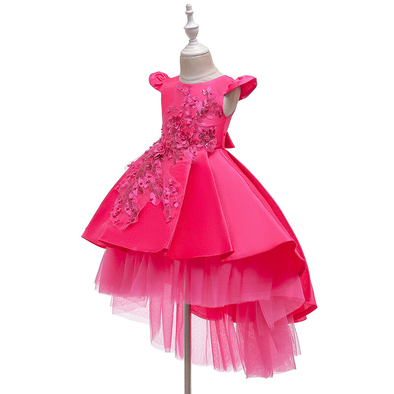 5704 Χαριτωμένο παιδικό φόρεμα για πάρτι γενεθλίων Κέντημα λουλούδι για κορίτσι φράκο διχτυωτό Φόρεμα 3 έως 12 yea girl princess dress