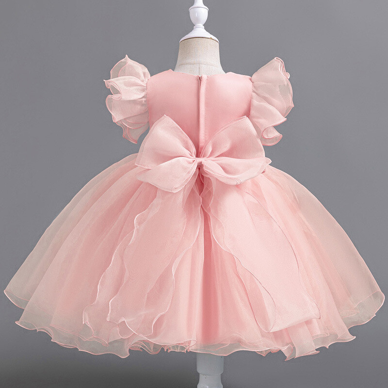 Μόδα Φορέματα κοριτσιών λουλουδιών για γάμους Δαντέλα Αμάνικο φόρεμα για πάρτι για κορίτσια Καλοκαιρινό Παιδικό φόρεμα παράνυμφων 2-10 ετών