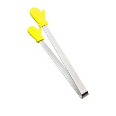 1/3 tk silikoonist minitangid roostevabast terasest käekujulised toidutangid köök grillpraad praadimisklamber grill suupiste jää kommiklamber