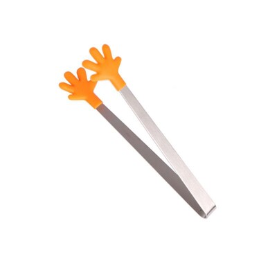 1/3 tk silikoonist minitangid roostevabast terasest käekujulised toidutangid köök grillpraad praadimisklamber grill suupiste jää kommiklamber