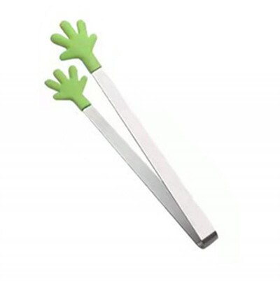 1/3 tk silikoonist minitangid roostevabast terasest käekujulised toidutangid köök grillpraad praadimisklamber grill suupiste jää kommiklamber