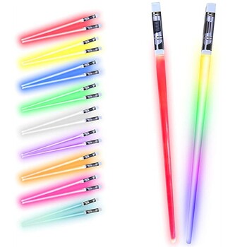 Lightsaber Chopsticks Light Up Party Supplies Cool LED λαμπερά chopsticks για συναυλίες Αποκριάτικο καρναβάλι γενεθλίων