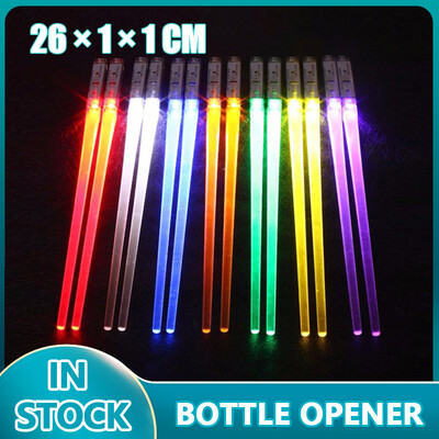 Creative 2pcs/Pal LED Lightsaber Chopsticks Light Up Ανθεκτικά ελαφριά κουζίνα Τραπεζαρία πάρτι Φορητό επιτραπέζιο σκεύος χρηματοκιβώτιο