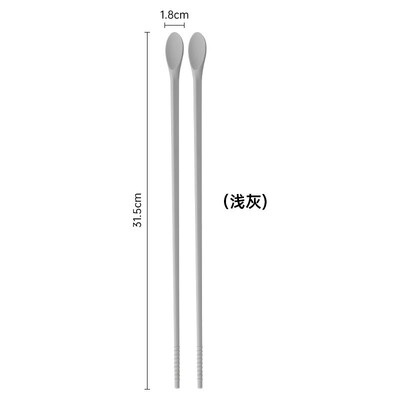 Μακριά ξυλάκια σιλικόνης τηγανισμένα, ανθεκτικά σε υψηλές θερμοκρασίες, αντιολισθητικό εύκολο σφιγκτήρα, κουτάλι καρυκευμάτων πιάτων, πιάτα κουζίνας