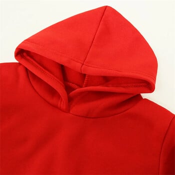 Παιδικό παλτό για αγόρια για κορίτσια Hoodie Casual Toddler λευκό Top Λευκό, μαύρο, κόκκινο, μπλε, μωβ Μονόχρωμο Φούτερ μόδας