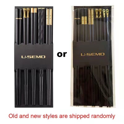 5 ζεύγη Ιαπωνικά κινέζικα chopsticks Sushi Sticks επαναχρησιμοποιήσιμα μεταλλικά κορεάτικα chopsticks σετ Healthy Alloy επιτραπέζια σκεύη Palillos Chinos