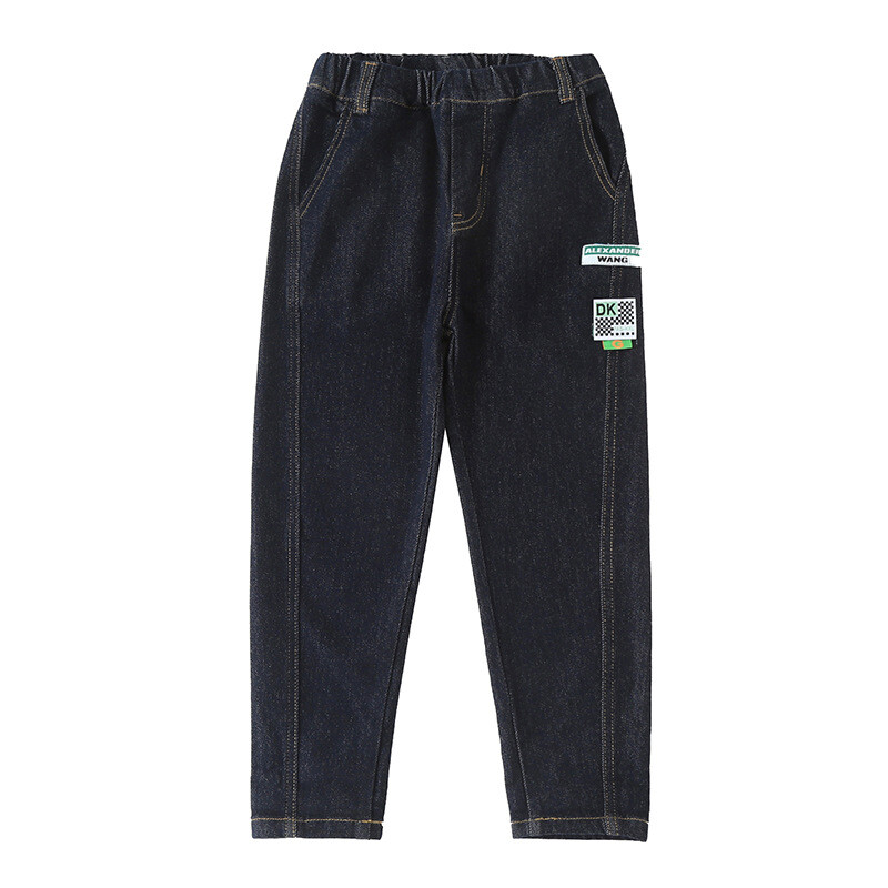 3–14 metų madingi vaikiški džinsai berniukams Džinsinės kelnės Stilingos kelnės Vaikiški drabužiai 3 4 5 6 7 8 10 12 14 metų OKD239577