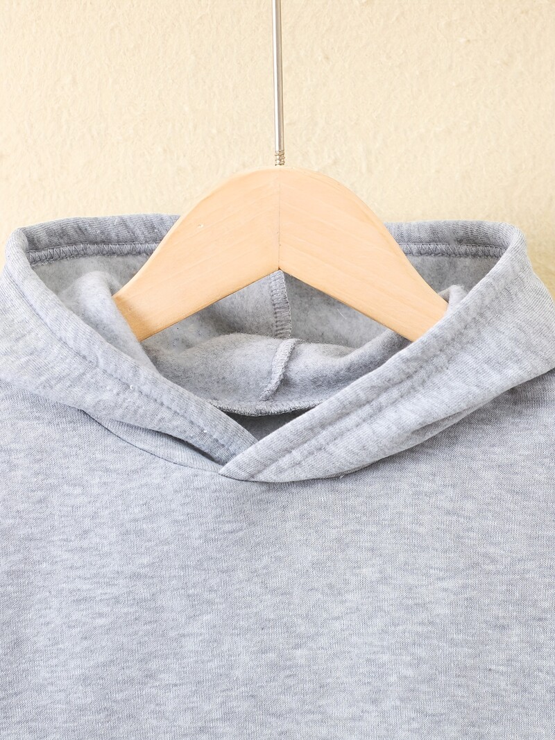 2 set de toamnă și iarnă nou casual, confort, stil sport, băieți caldi, imprimate cu captuseală caldă și pantaloni de trening