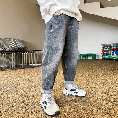 Casual Style Boys Jeans 2023 Άνοιξη Καλοκαίρι Νέα άφιξη Mid to Large Boys Μοντέρνα, ευέλικτα τζιν για παιδιά