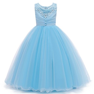 Hetiso izšūtas bērnu kleitas bērniem meitenes princeses kāzu izstādes kleitas Ziemassvētku karnevāla tērpi meitenēm no 3 līdz 11 gadiem