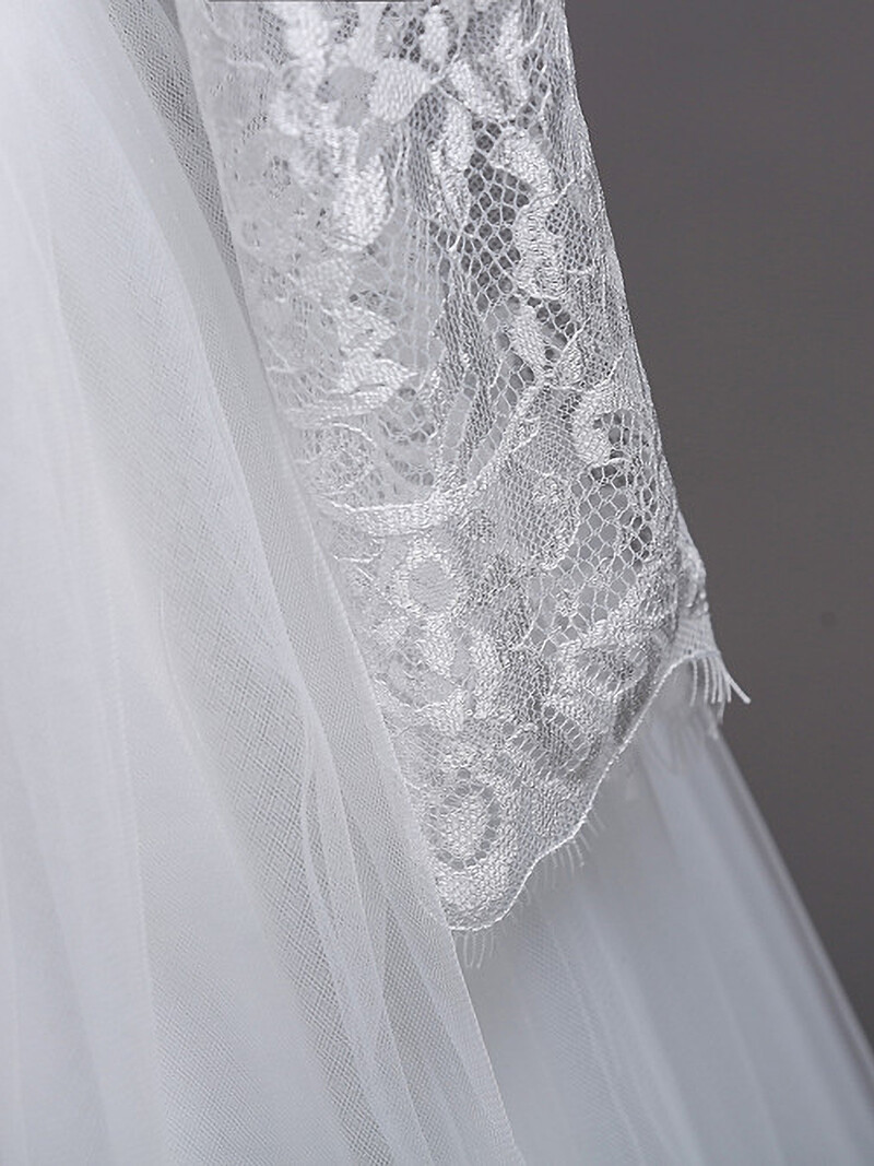 Cea mai bine vândută rochie de domnișoară de onoare pentru copii albă europeană și americană, fustă mare cu mânecă lungă din dantelă, rochie de prințesă pentru fetiță de flori