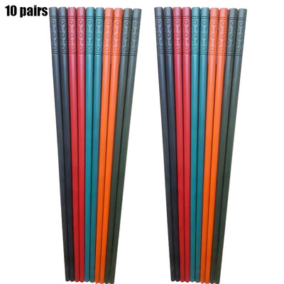 chopsticks 10 ζεύγη επαναχρησιμοποιούμενα μπαστούνια τροφίμων από γυάλινες ίνες Ιαπωνικά κινέζικα κορεάτικα κατάλληλα για φαγητό και μαγείρεμα όλα σε συσκευασία δώρου