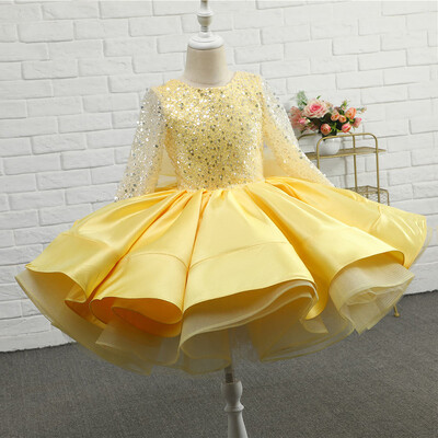 Καλοκαιρινό Μακρυμάνικο Λευκό Φόρεμα για Κορίτσια Παιδιά Δαντέλα Πριγκίπισσα Φορέματα Κοριτσίστικα Ρούχα Παράνυμφος Νυφικό Γενέθλια