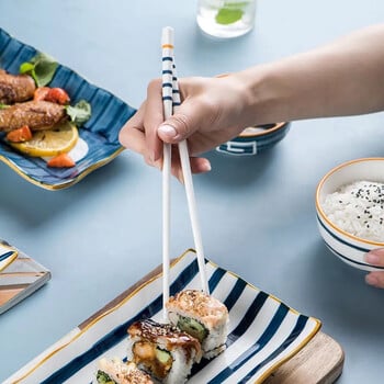 5 Ζεύγος/Σετ Κεραμικά Chopsticks Ιαπωνικού στιλ Bone Porcelain Long Chopsticks Sushi Chopstick Επιτραπέζια σκεύη δώρα