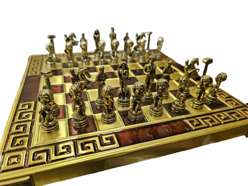 Шах Атласи, Тип класически, Метален, Цвят карамел, 20х20 см