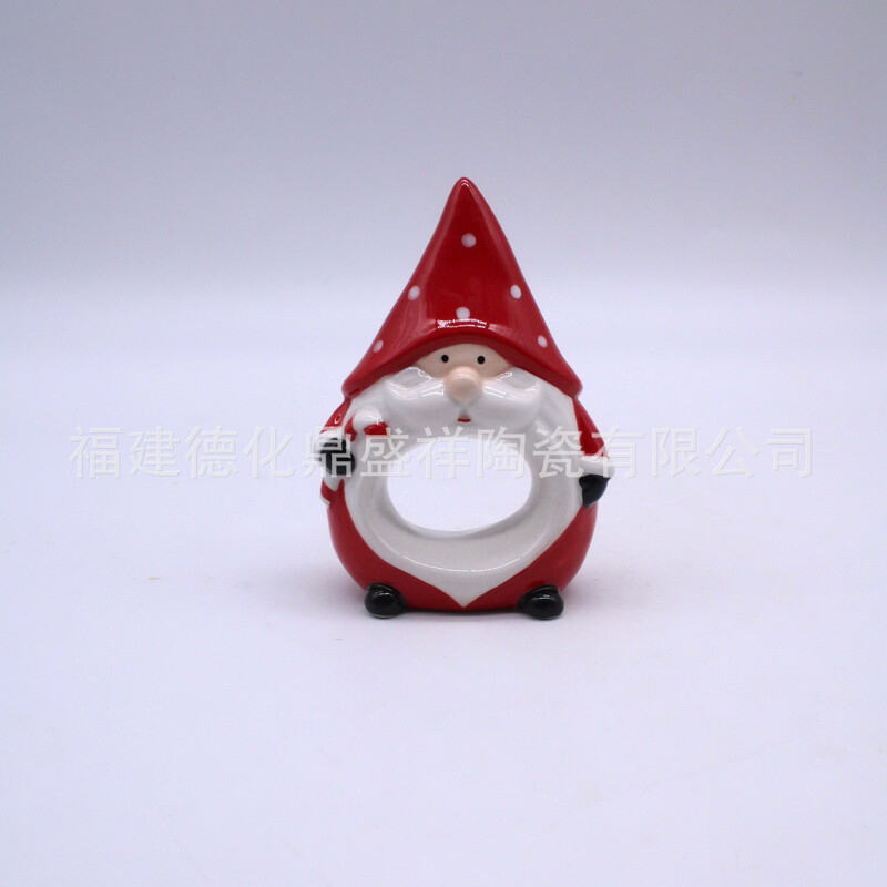 Creative Ceramic Santa Claus Lotion Bottle Repacked Pressed Empty Bottle Προμήθειες μπάνιου Ceramic Crafts Έπιπλα σπιτιού