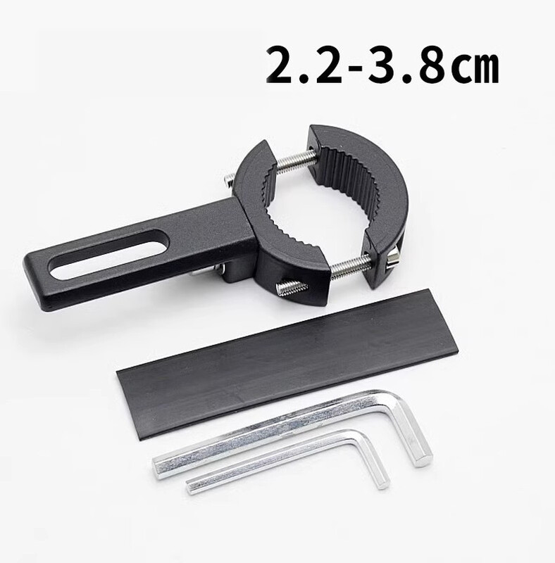 Motocikla priekšējo lukturu kronšteins Modificēts bufera pagarinājuma kronšteins Amortizējošais LED gaismas alumīnija sakausējuma kronšteins Viena cauruma caurules kronšteins