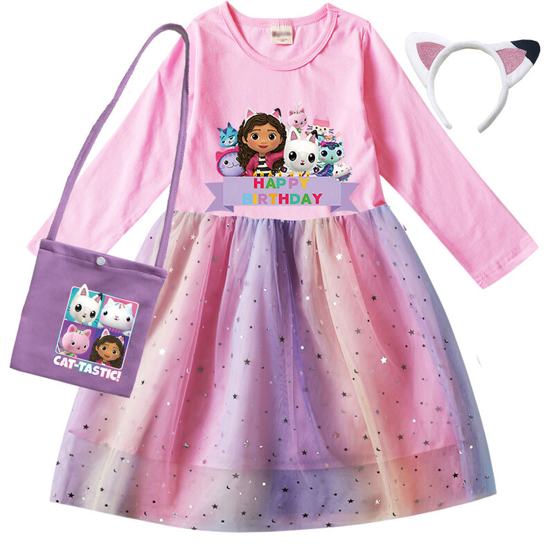 Gabby`s Dollhouse animaciniai drabužiai mergaitėms 