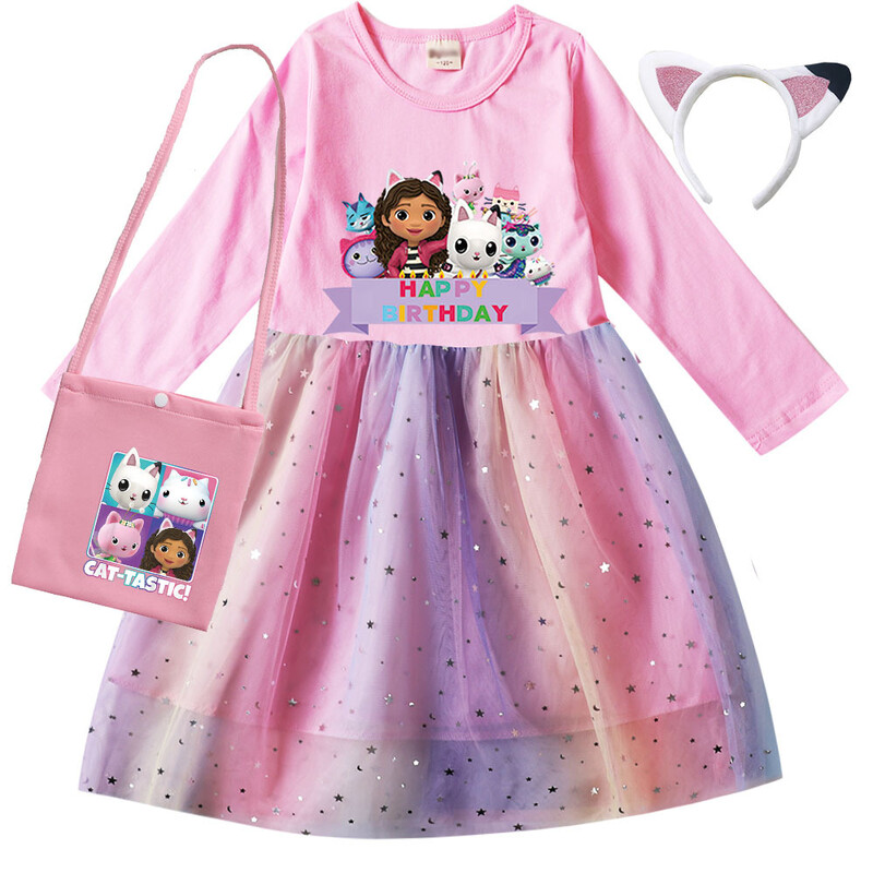 Gabby`s Dollhouse animaciniai drabužiai mergaitėms 