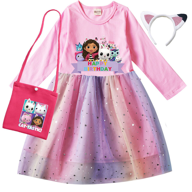 Gabby`s Dollhouse animaciniai drabužiai mergaitėms 