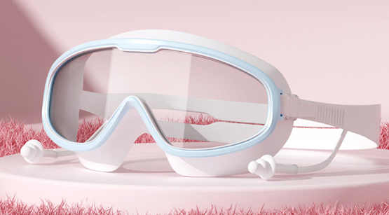 Detské plavecké okuliare HD so štuple do uší. Číslo dielu: 0073